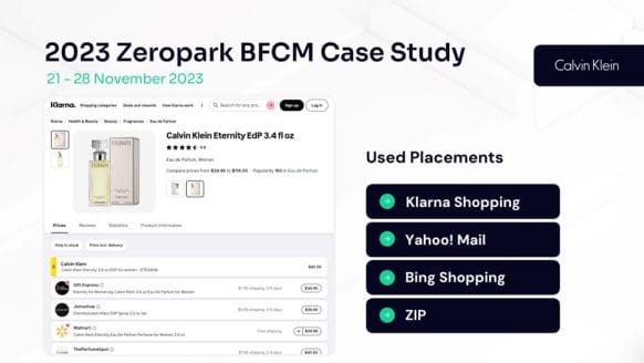 Zeropark Commerce Media 2023 Black Friday Campaign Case Study